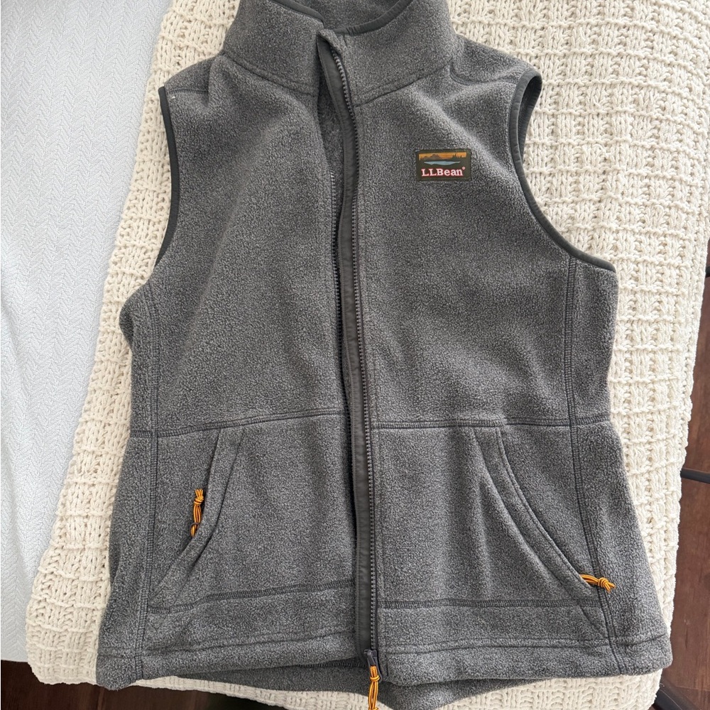 L.L. Bean Women's Gray Fleece Vest